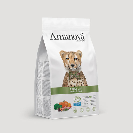 AMANOVA GATO ADULTO COELHO & ABOBORA NO GRAIN