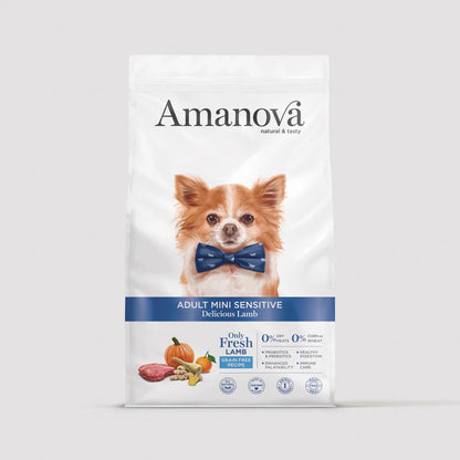 AMANOVA ADULT SENSITIVE MINI CORDEIRO & ABOBORA