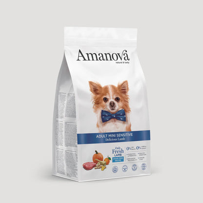 AMANOVA ADULT SENSITIVE MINI CORDEIRO & ABOBORA