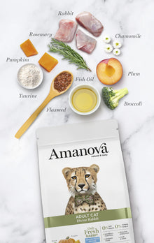 AMANOVA GATO ADULTO COELHO & ABOBORA NO GRAIN