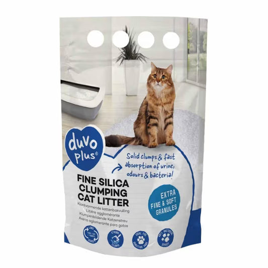 Duvo Plus - Arena de sílice aglomerante sin olor para gato