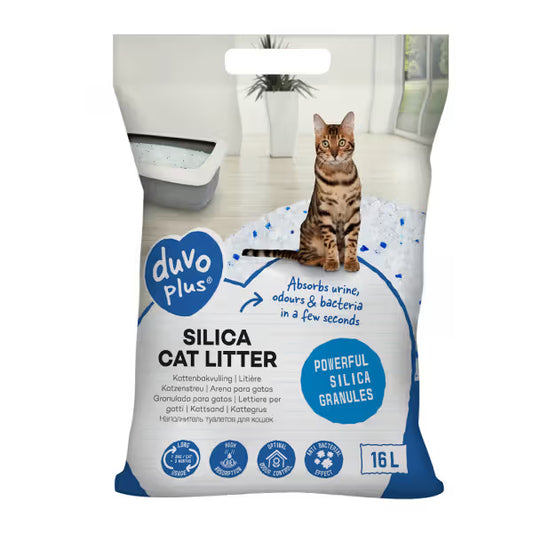 Duvo Plus - Arena de sílice sin olor para gato