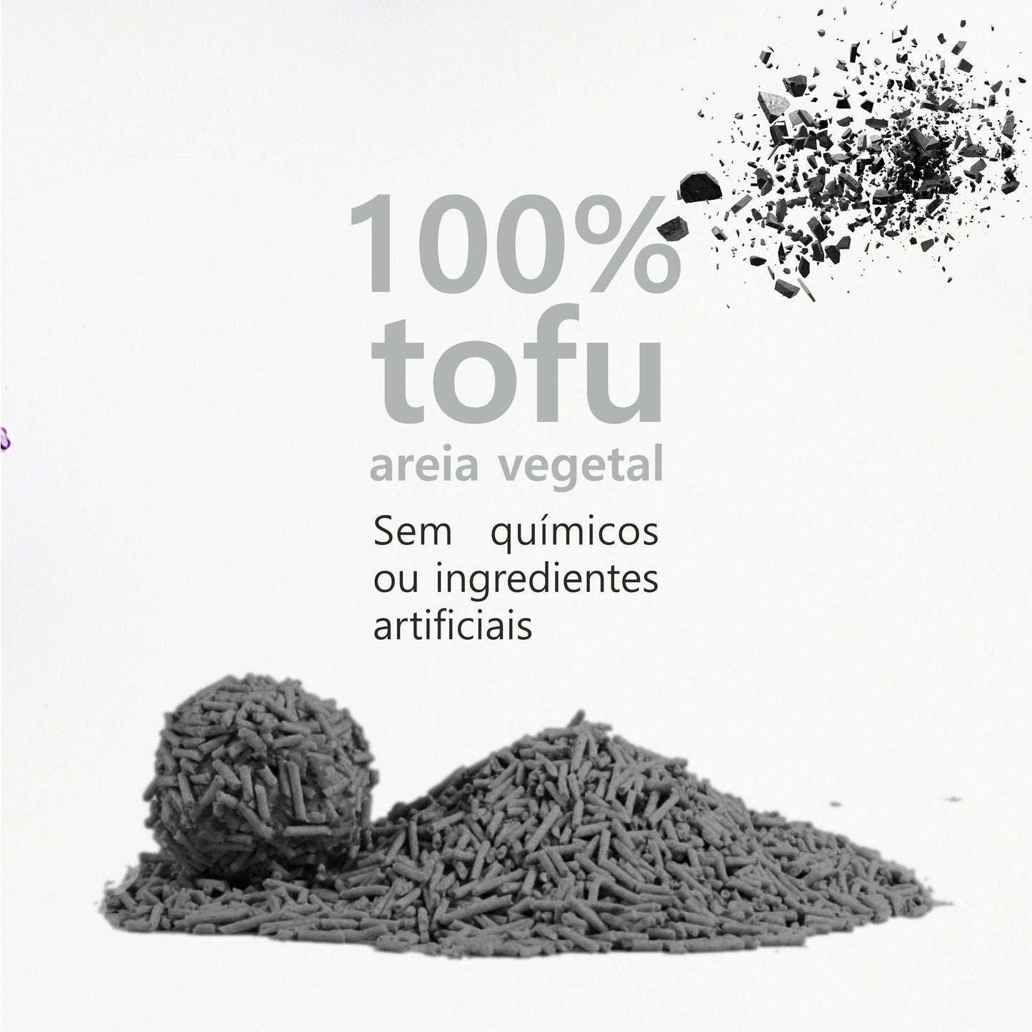HAPPY MEOW Tofu Clumping Cat Litter Activated Charcoal 2mm 6l