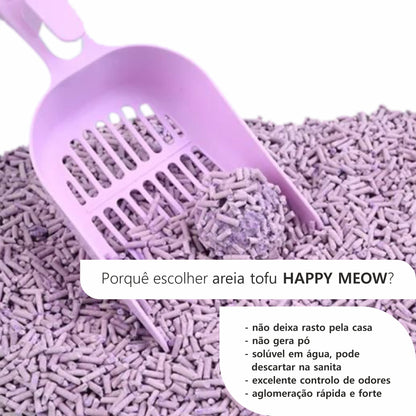 HAPPY MEOW ARENA TOFU AGLOMERANTE PARA GATO Lavanda 2mm 6L