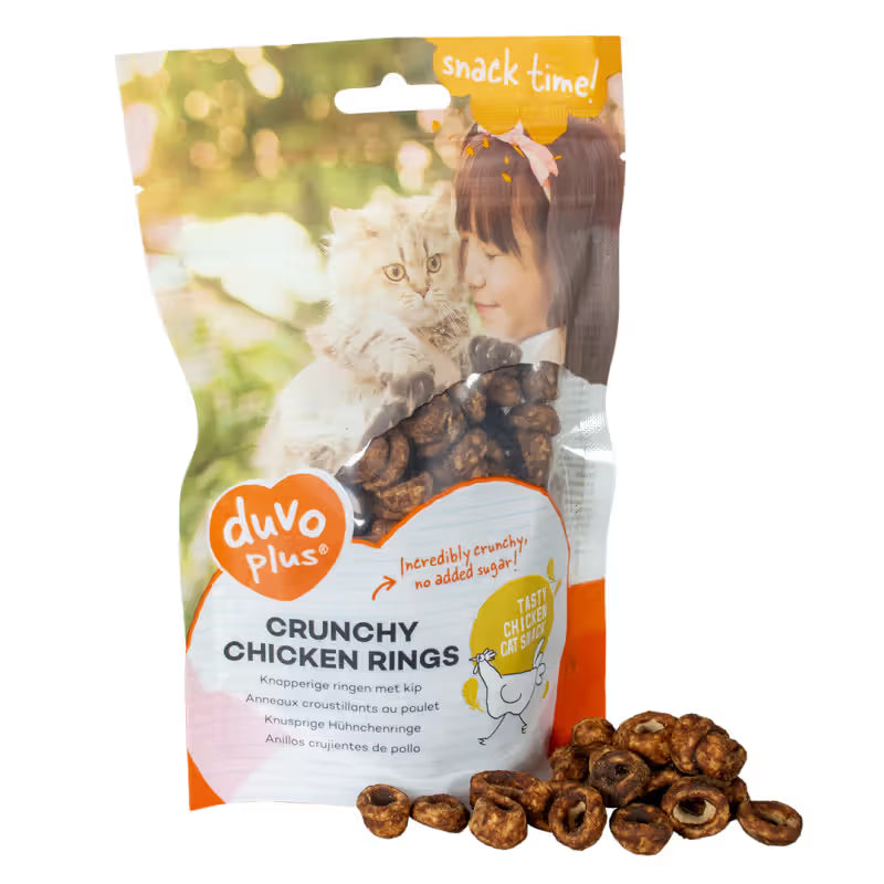 Duvo Plus Chicken Crunchy Rings for Cats - Cat treat