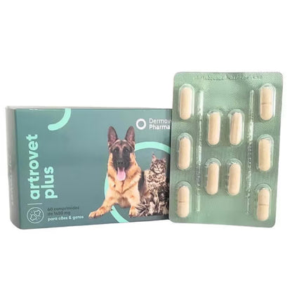 Dermovet Pharma Artrovet Plus Perro y Gato - Snack para perro y gato para soporte articular