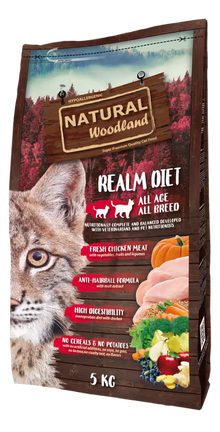 Natural Woodland Realm Diet Gato Pollo Grain-Free - Pienso seco para gato