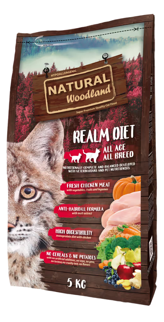 Natural Woodland Realm Diet Cat Chicken Grain-Free - Dry cat food