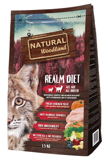Natural Woodland Realm Diet Gato Pollo Grain-Free - Pienso seco para gato