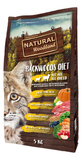 Natural Woodland Backwoods Diet Cat Grain-Free Iberian Pork - Dry cat food