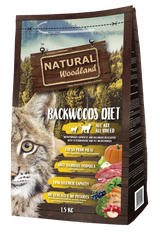 Natural Woodland Backwoods Diet Cat Grain-Free Iberian Pork - Dry cat food