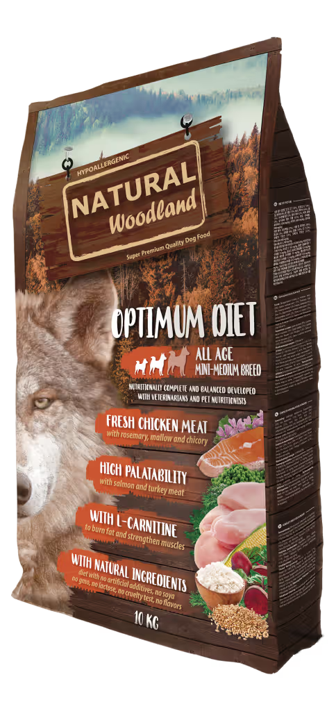 Natural Woodland Optimum Small and Medium Breed Dog Turkey and Chicken - Dry dog food
