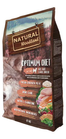 Natural Woodland Optimum Large Breed Perro Pavo y Pollo - Pienso seco para perro