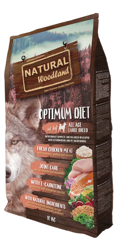 Natural Woodland Optimum Large Breed Perro Pavo y Pollo - Pienso seco para perro