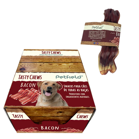 Petfield Premium Pet Food Tasty Chews Cão Bacon - Snack para cão