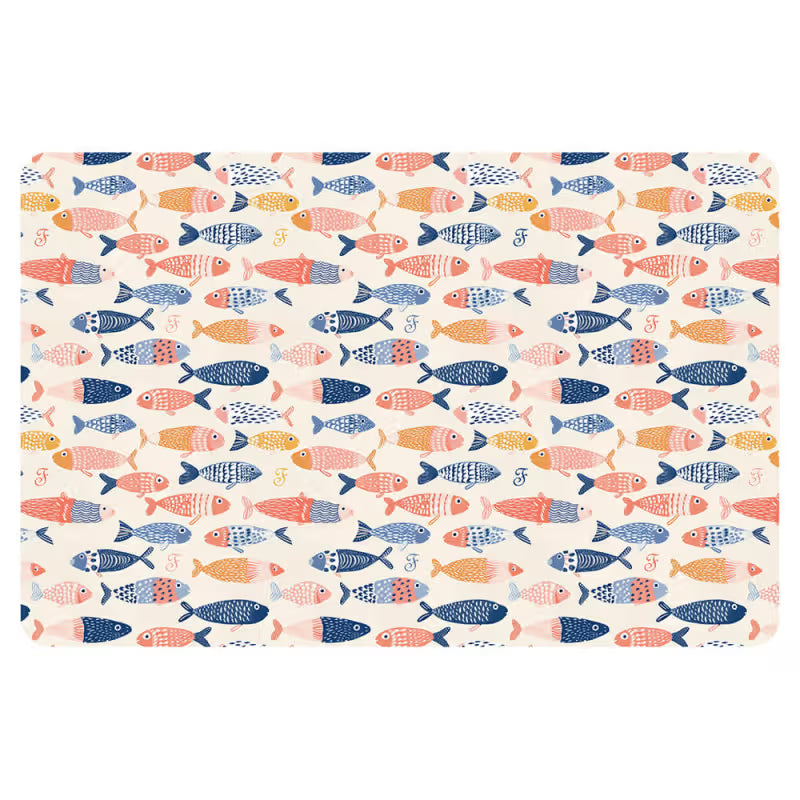 Ferribiella Motif Sardinhas para Taças - Feeding mat for dogs and cats