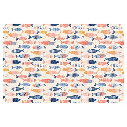 Ferribiella Motif Sardinhas para Taças - Feeding mat for dogs and cats