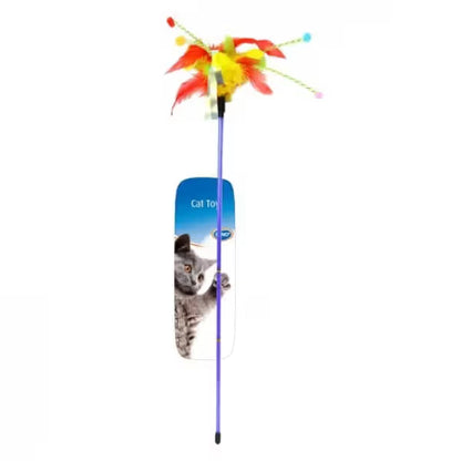 Duvo Plus Bastão Rod com Penas - Juguete para gato