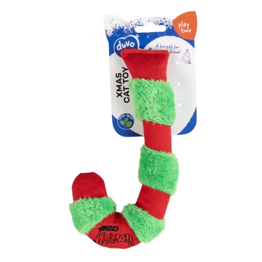 Duvo Plus - Brinquedo de Natal com som e catnip para gato