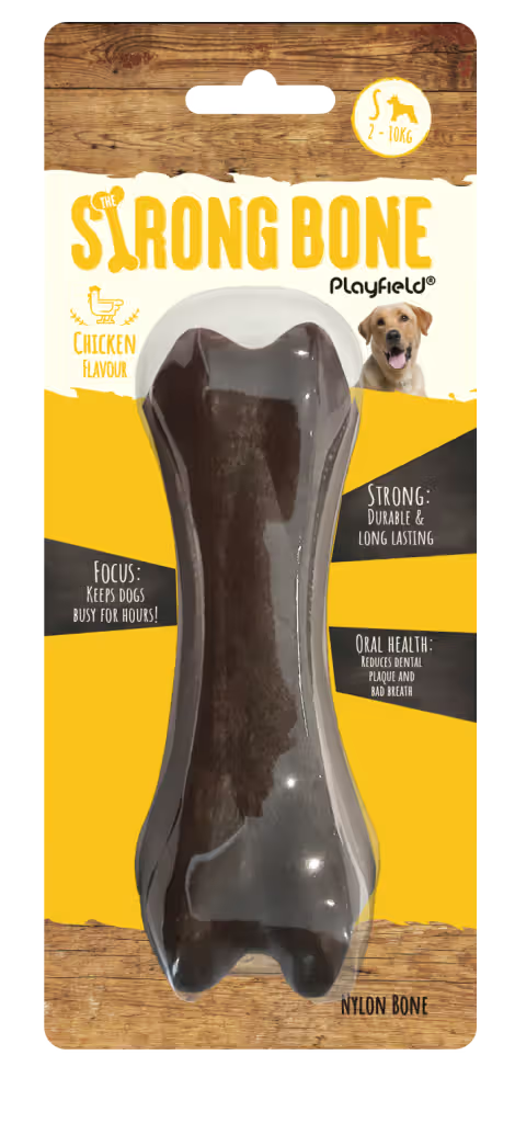 Playfield The Strong Bone Chicken - Hueso de nailon para perro