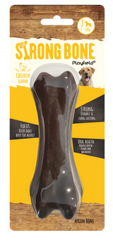 Playfield The Strong Bone Chicken - Hueso de nailon para perro