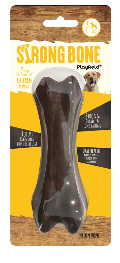 Playfield The Strong Bone Chicken - Hueso de nailon para perro