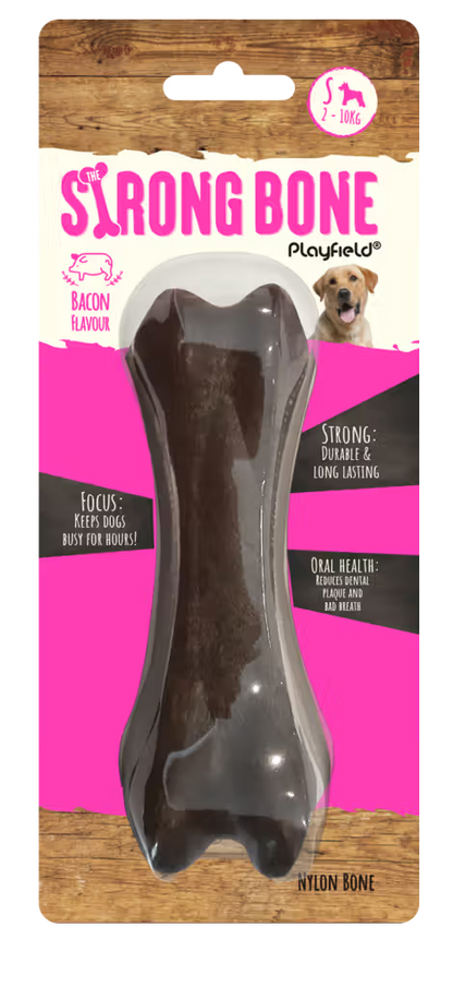 Playfield The Strong Bone Bacon - Osso de nylon para cão