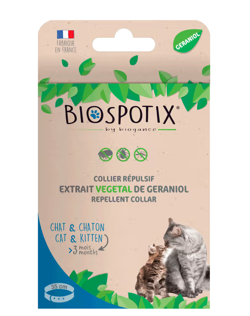 Biospotix Cat Collar - Collar para gato repelente de parásitos