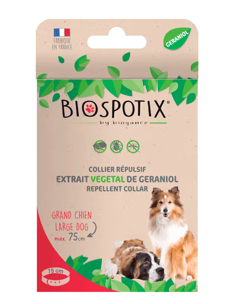 Biospotix Dog Collar - Collar antiparasitario para perro