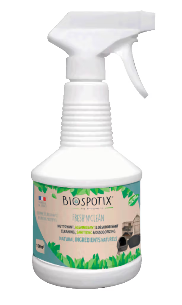 Biospotix Fresh n'Clean Spray - Spray antiparasitario para perro