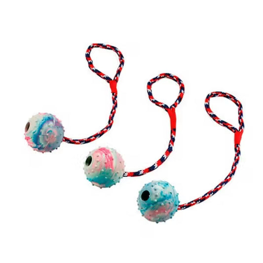 Kerbl Bola com corda - Juguete para perro