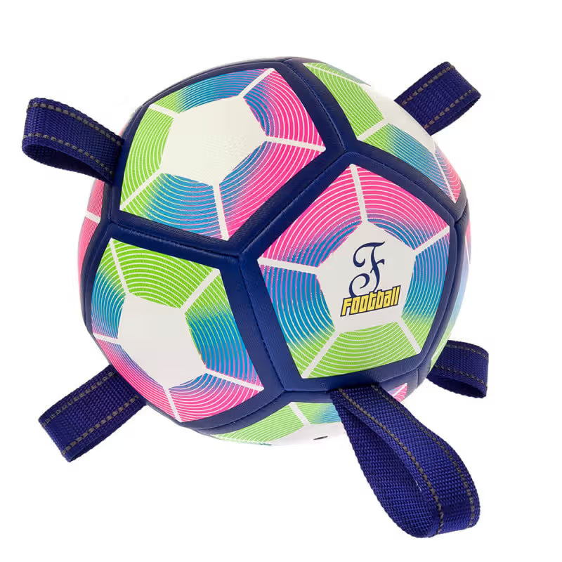Ferribiella Bola de Futebol com 5 Pegas - Brinquedo para cão