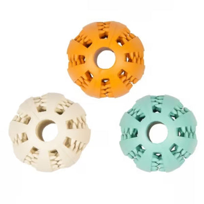 Duvo Plus Bola Rubber Dental - Juguete para perro para cuidado dental