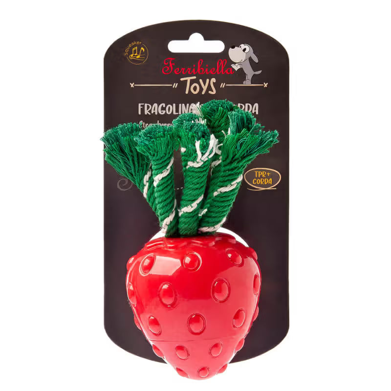 Ferribiella Brinquedos com Som e Cheiro a Morango - Dog toy