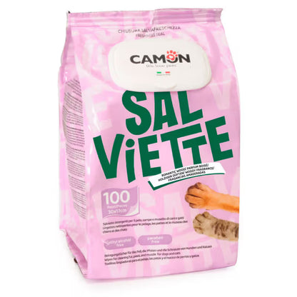 Camon - Wet wipes for dogs and cats with woodland fragrance