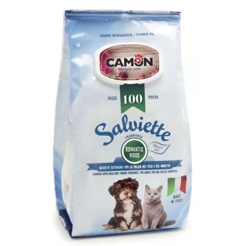 Camon - Wet wipes for dogs and cats with woodland fragrance
