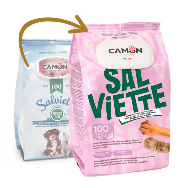 Camon - Wet wipes for dogs and cats with woodland fragrance