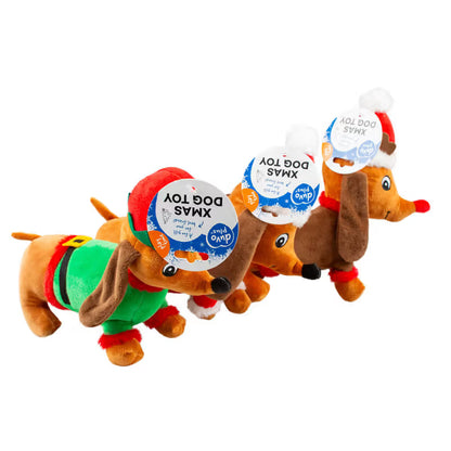Duvo Plus Cão de Natal com Som para Cão - Christmas squeaky toy for dogs