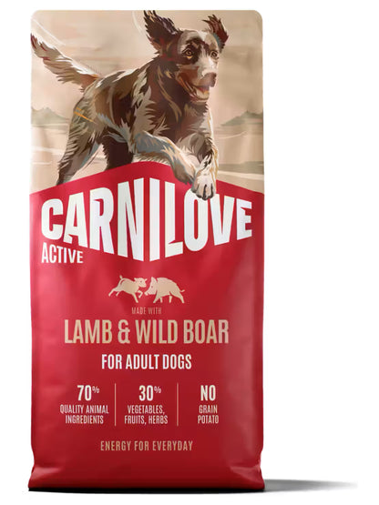 Carnilove Active Perro Adulto Grain-Free Cordero y Jabalí - Pienso seco para perro