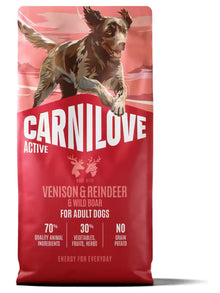 Carnilove Active Adult Dog Venison & Reindeer Grain-Free - Dry dog food