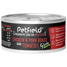 Petfield Premium Pet Food Gato Grain-Free Pollo, Cerdo Asado y Tomate - Comida húmeda para gato