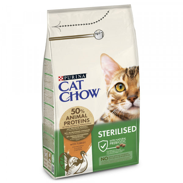 Cat Chow Sterilised Gato adulto - Pavo 1.5 kg