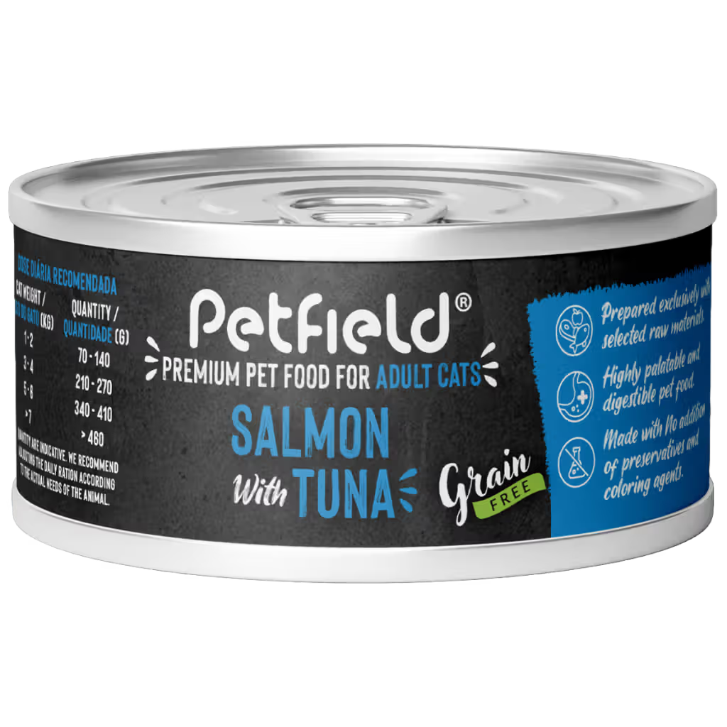 Petfield Premium Pet Food Gato Grain-Free Salmón y Atún - Comida húmeda para gato