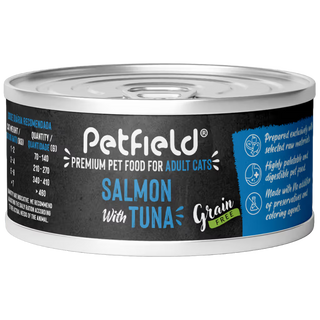 Petfield Premium Pet Food Gato Grain-Free Salmón y Atún - Comida húmeda para gato