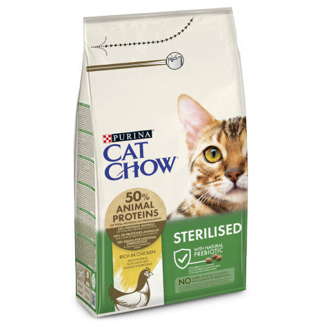 Ração para Gatos Cat Chow Sterilised Chicken | 15 kg