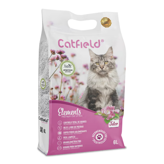 Catfield Elements - Clumping cat litter with talcum powder scent