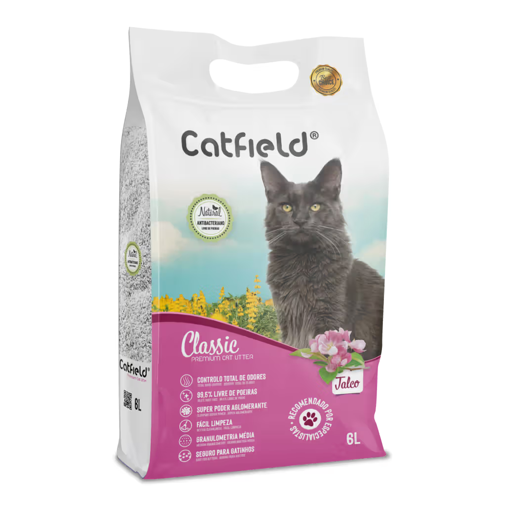 Catfield Classic - Arena aglomerante para gato con aroma a talco