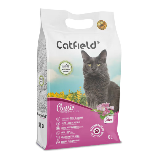 Catfield Classic - Clumping cat litter with talcum powder scent