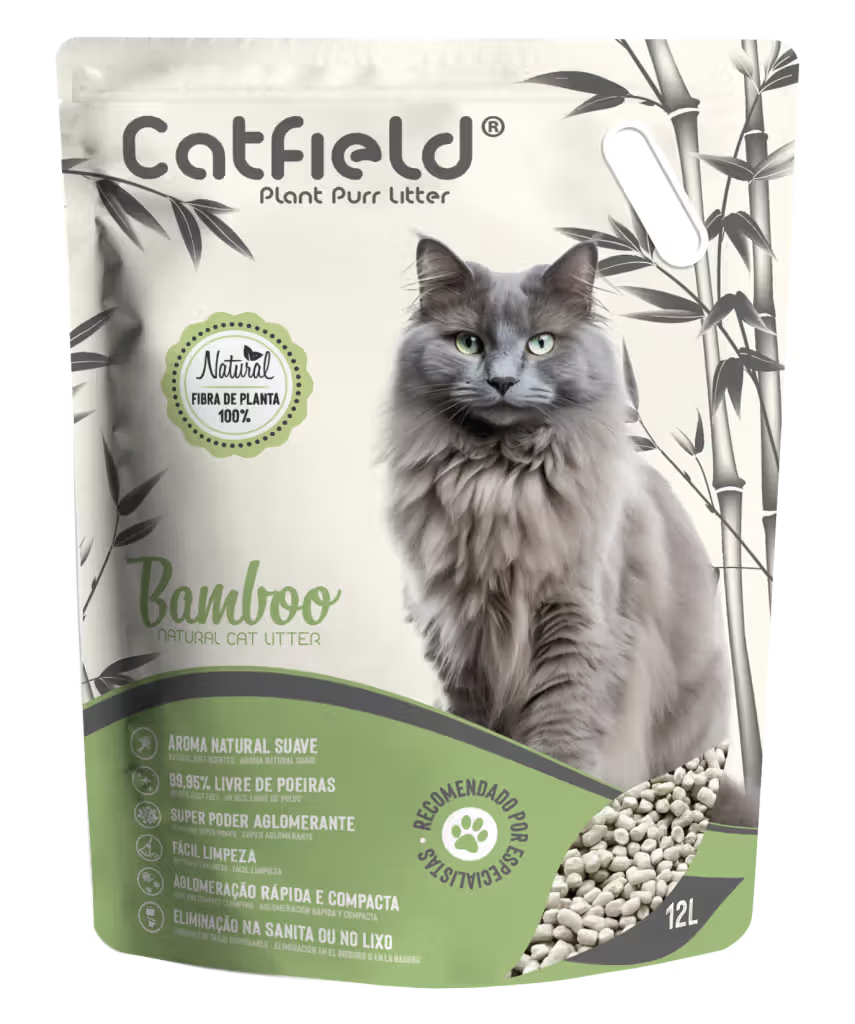 Catfield Bamboo Arena Aglomerante Gato - Arena aglomerante para gato