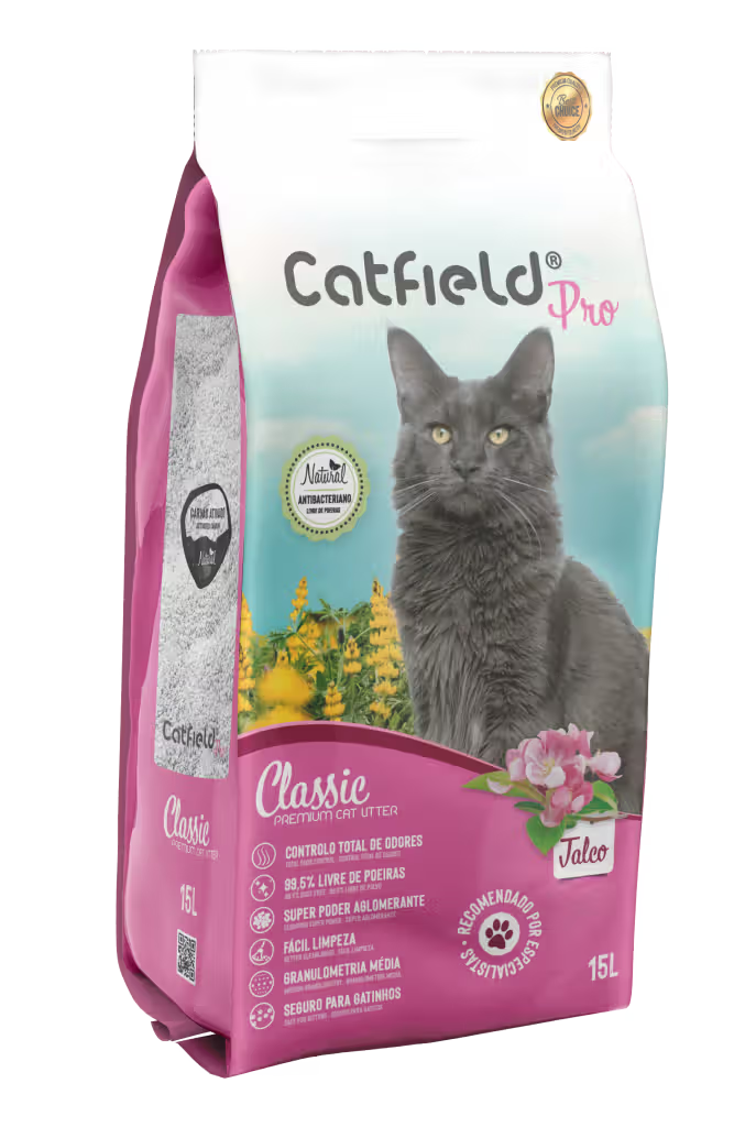 Catfield Classic - Arena aglomerante para gato con aroma a talco